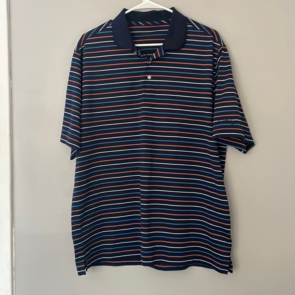 Walter Hagen Men’s Golf Shirt. Striped. Nice. Large